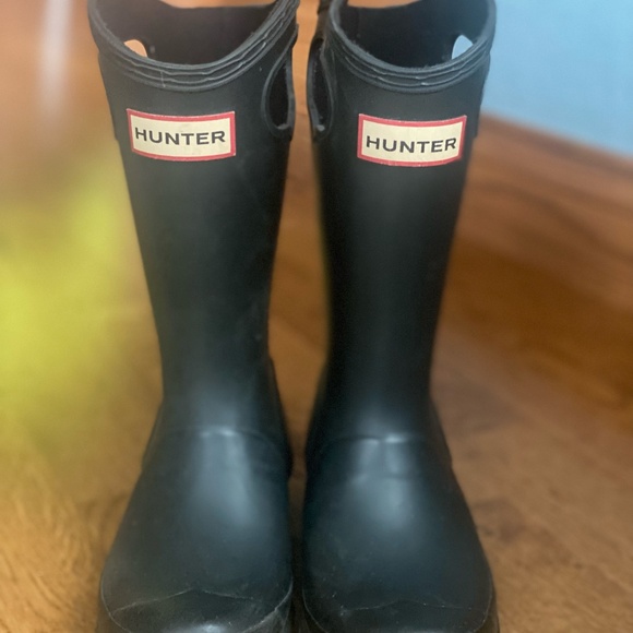 Black Hunter Boots, kids size 13 - Picture 2 of 5